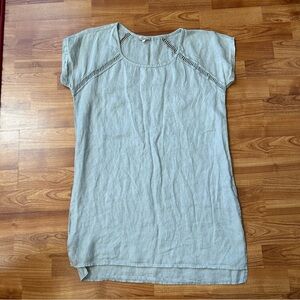 Bellambra light blue 100% linen tunic top